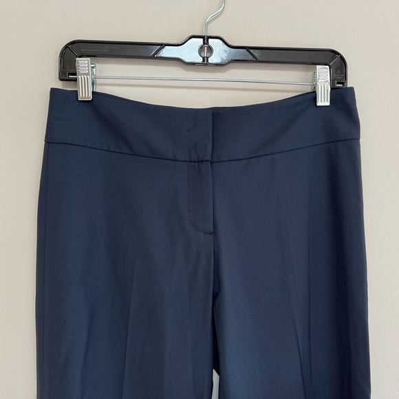 Theory Wool Wide Leg Trouser Pants in Navy Blue, size 2 - Picture 8 of 8